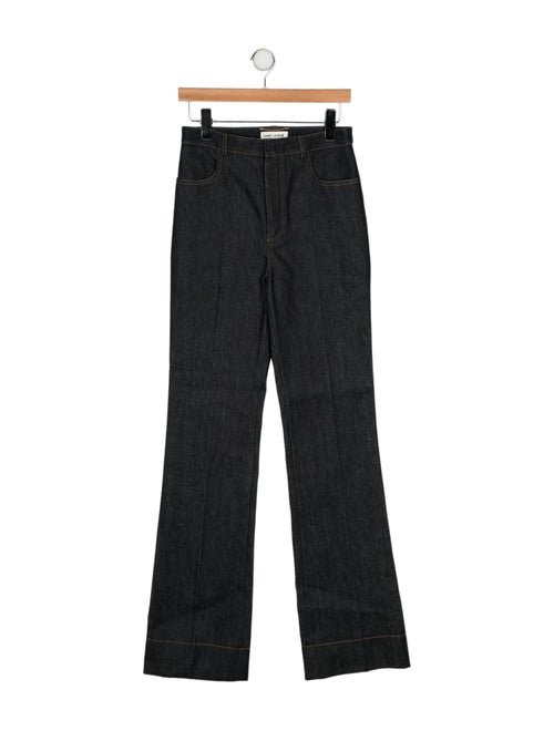 Saint Laurent High-Rise Wide Leg Jeans