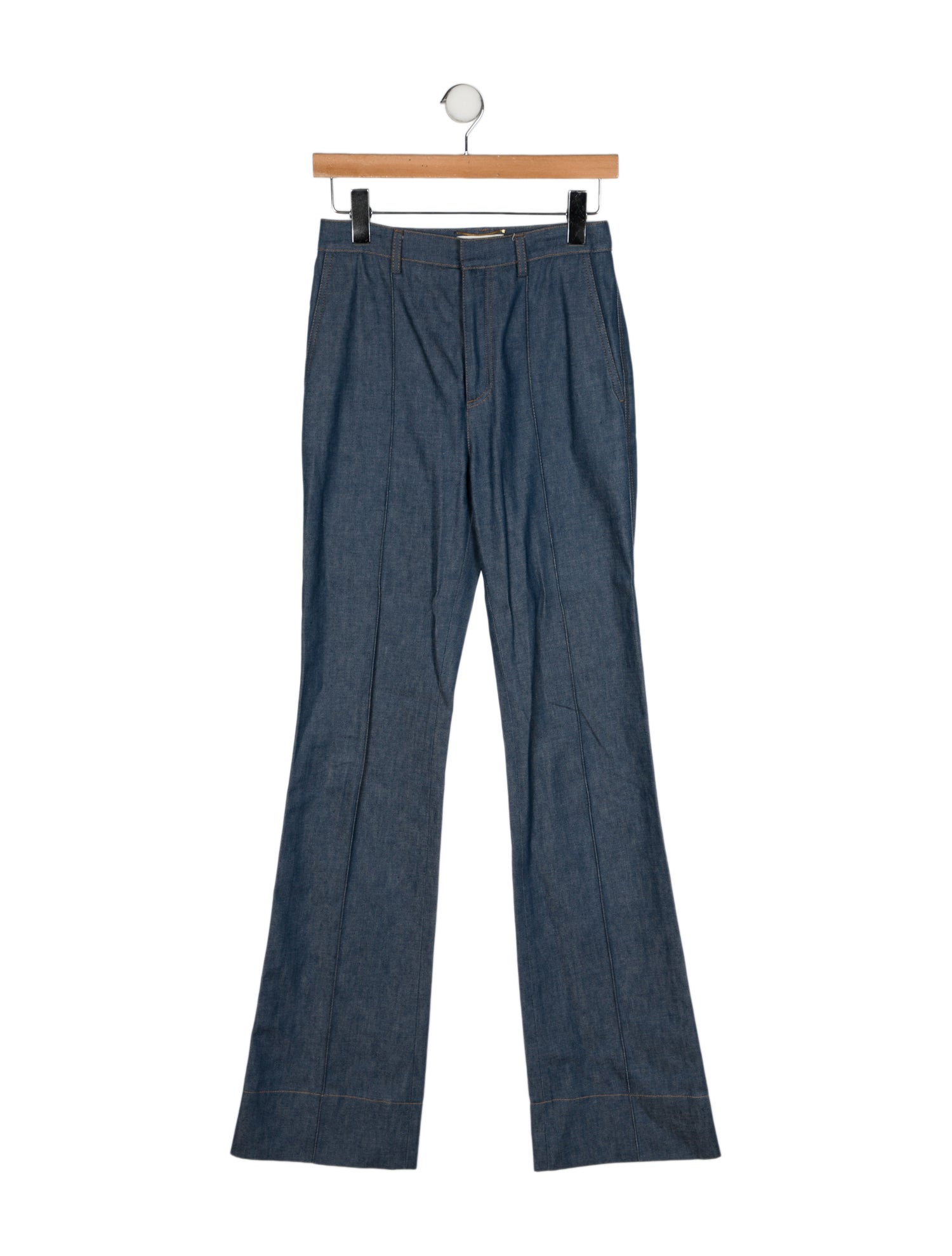 Saint Laurent High-Rise Wide Leg Jeans