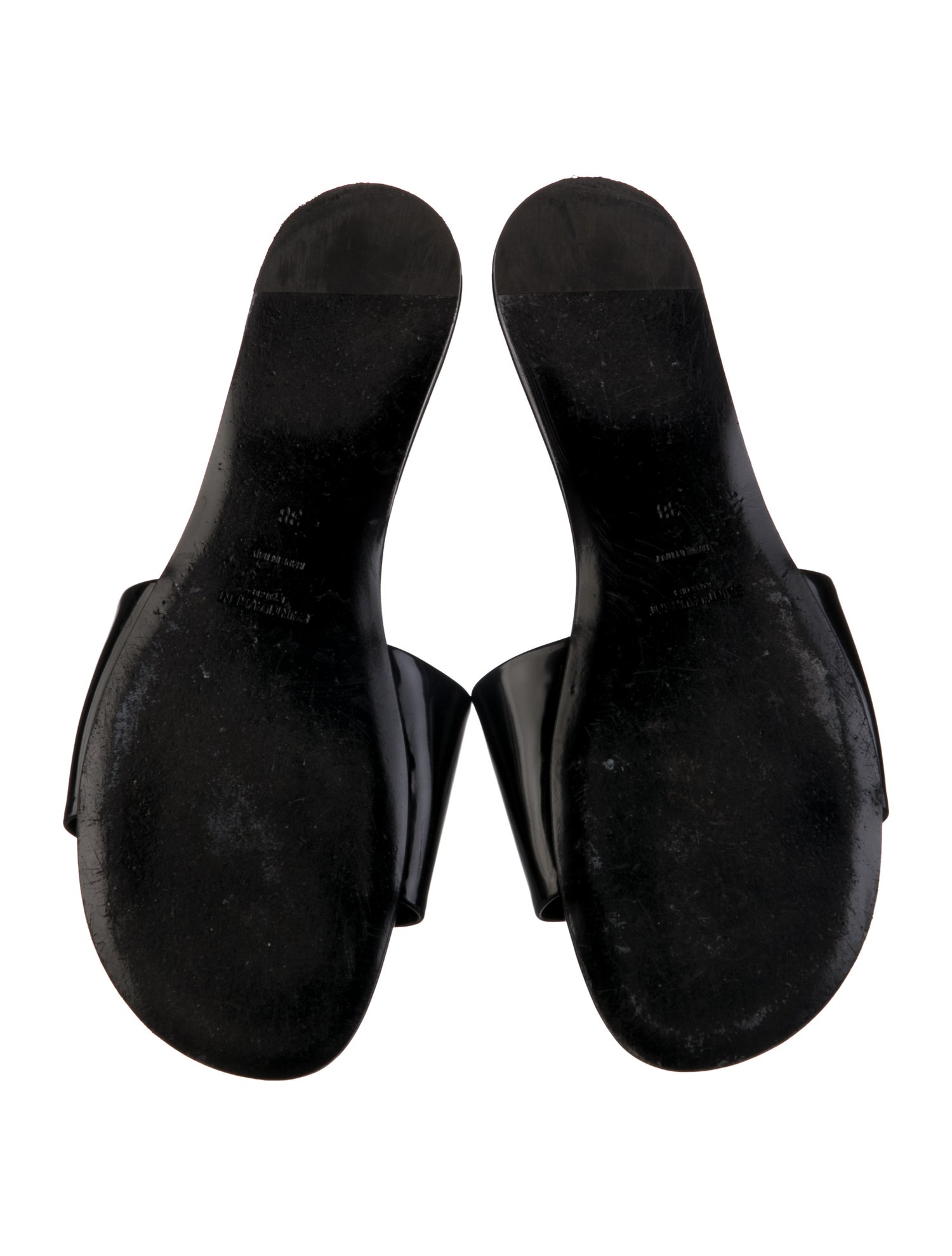 Saint Laurent Carlyle Calfskin Slides