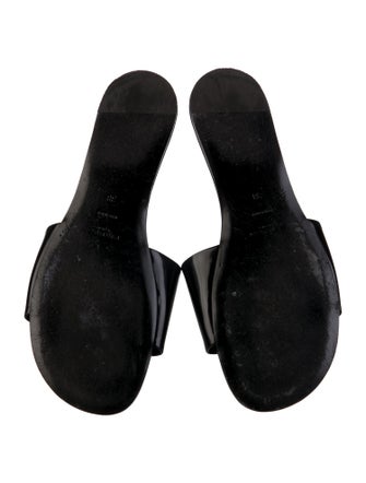 Saint Laurent Carlyle Calfskin Slides