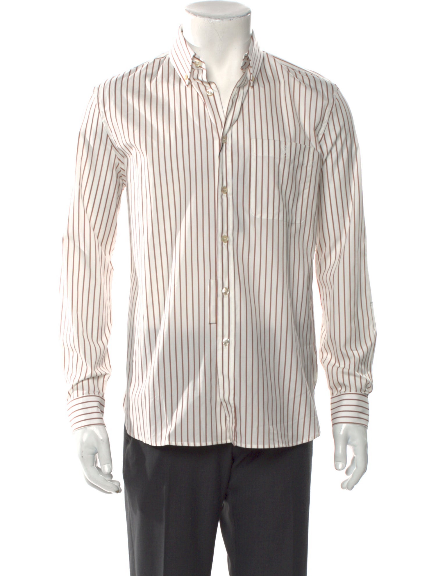 Saint Laurent 2022 Striped Dress Shirt w/ Tags