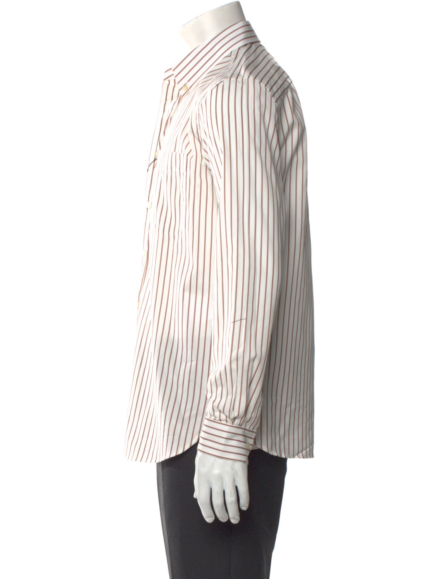 Saint Laurent 2022 Striped Dress Shirt w/ Tags