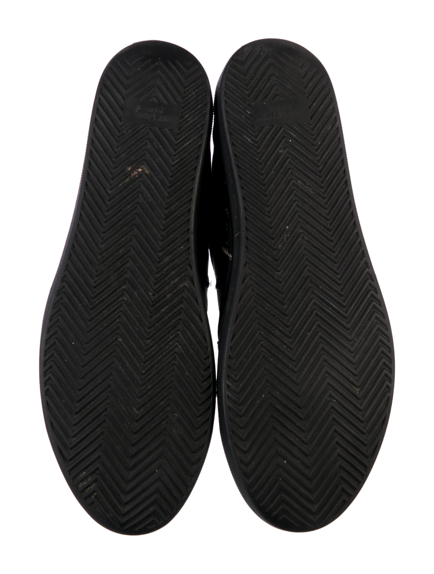 Saint Laurent Printed Leather Trim Embellishment Sneakers