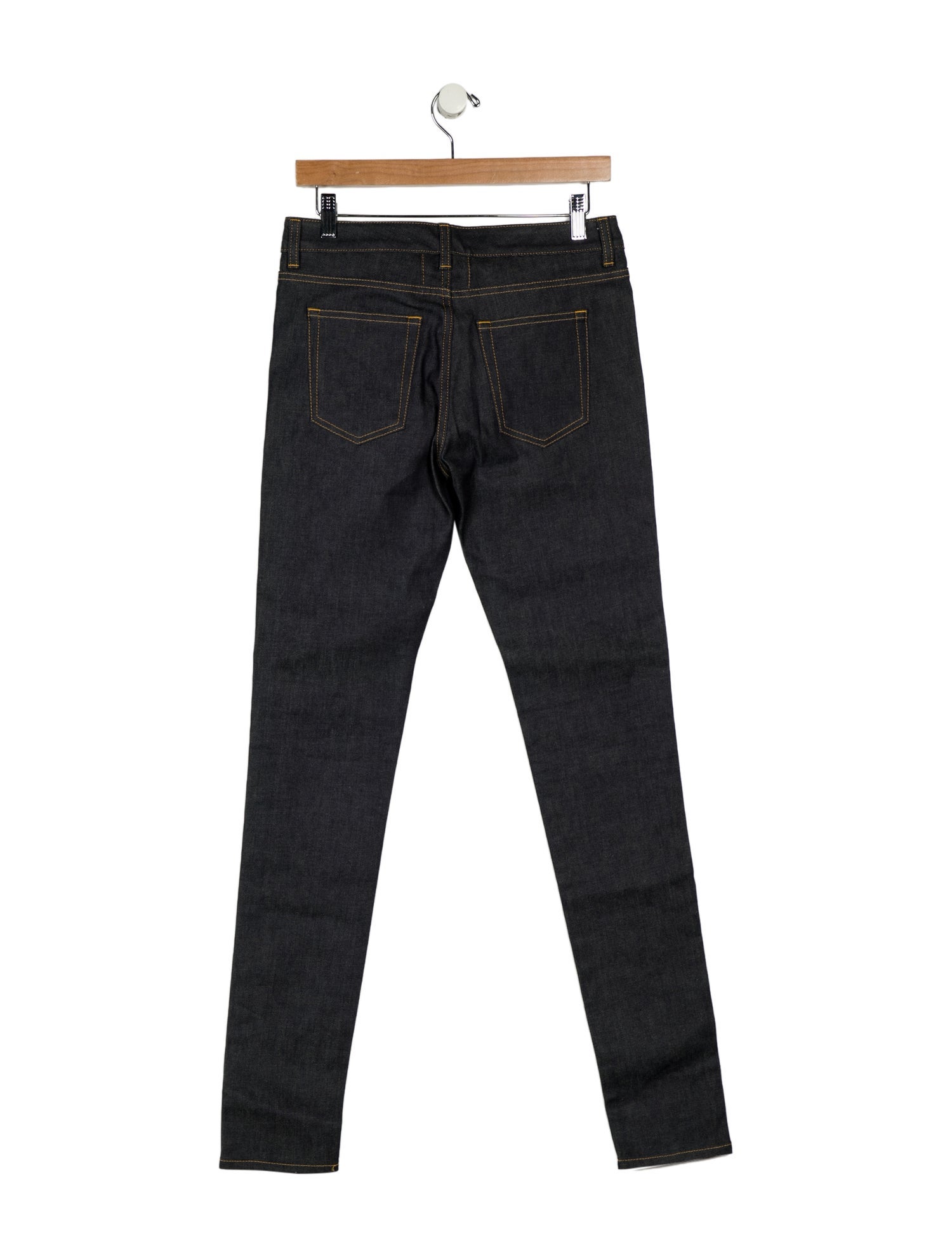 Saint Laurent Mid-Rise Skinny Leg Jeans