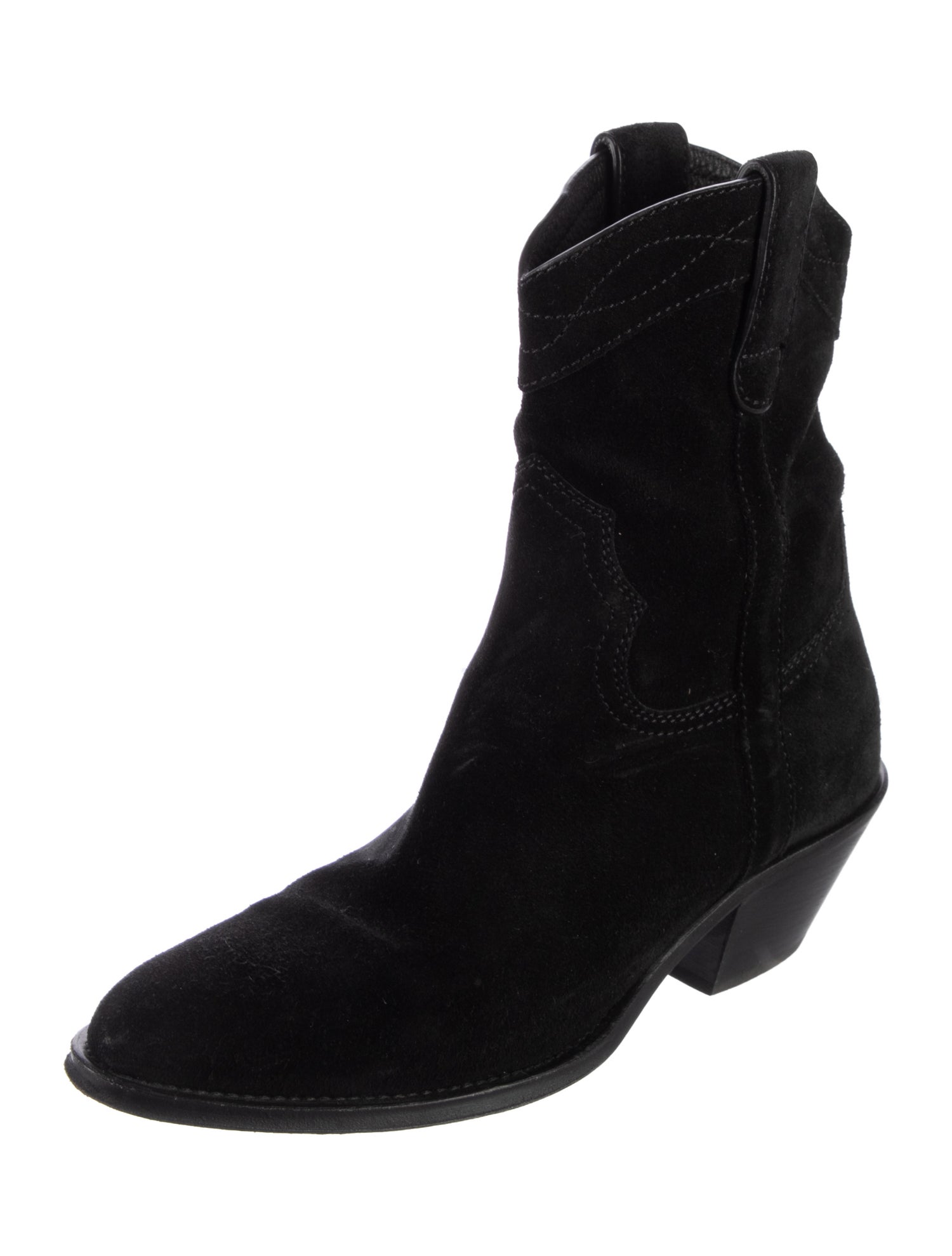 Saint Laurent Suede Western Boots