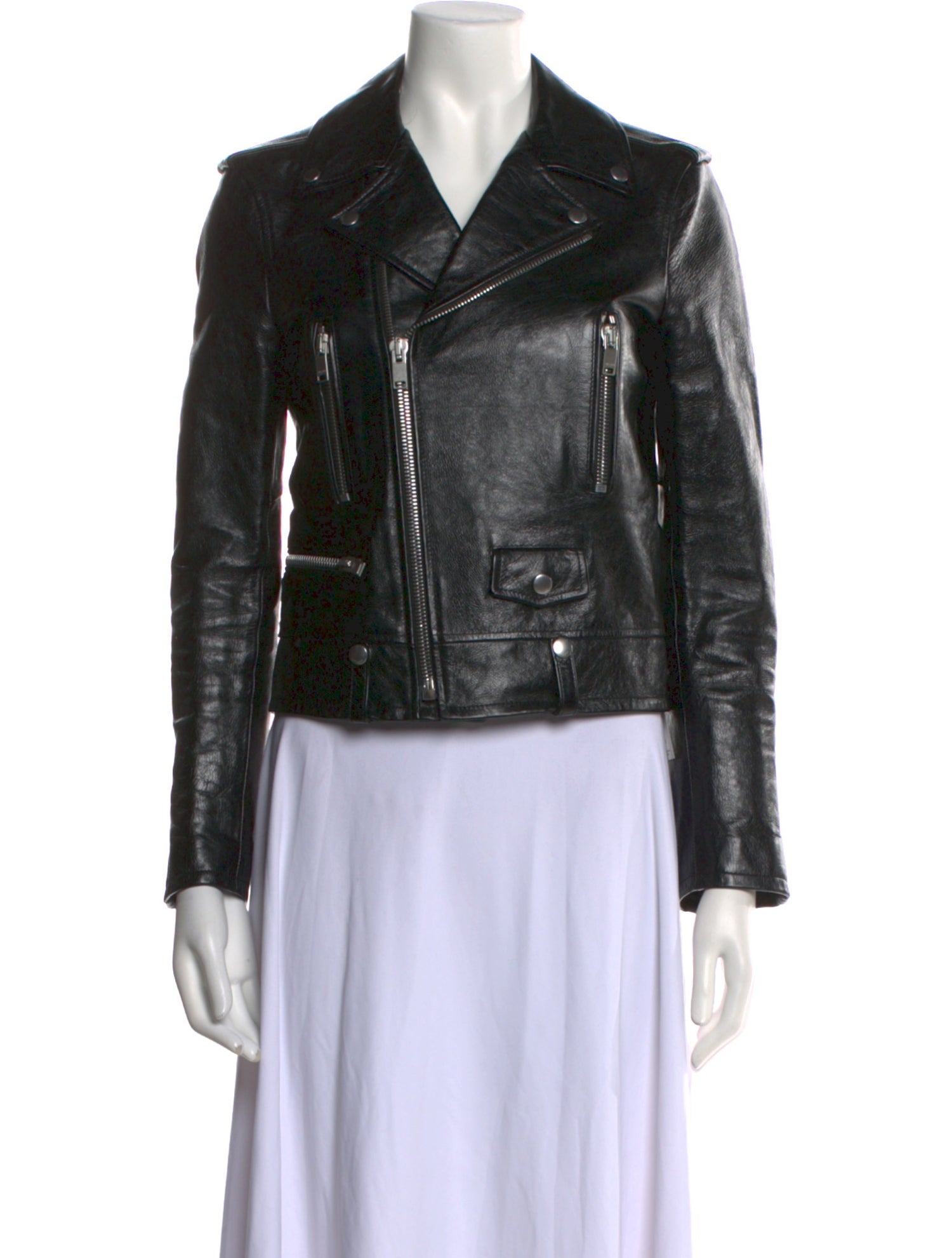 Saint Laurent Calfskin Biker Jacket