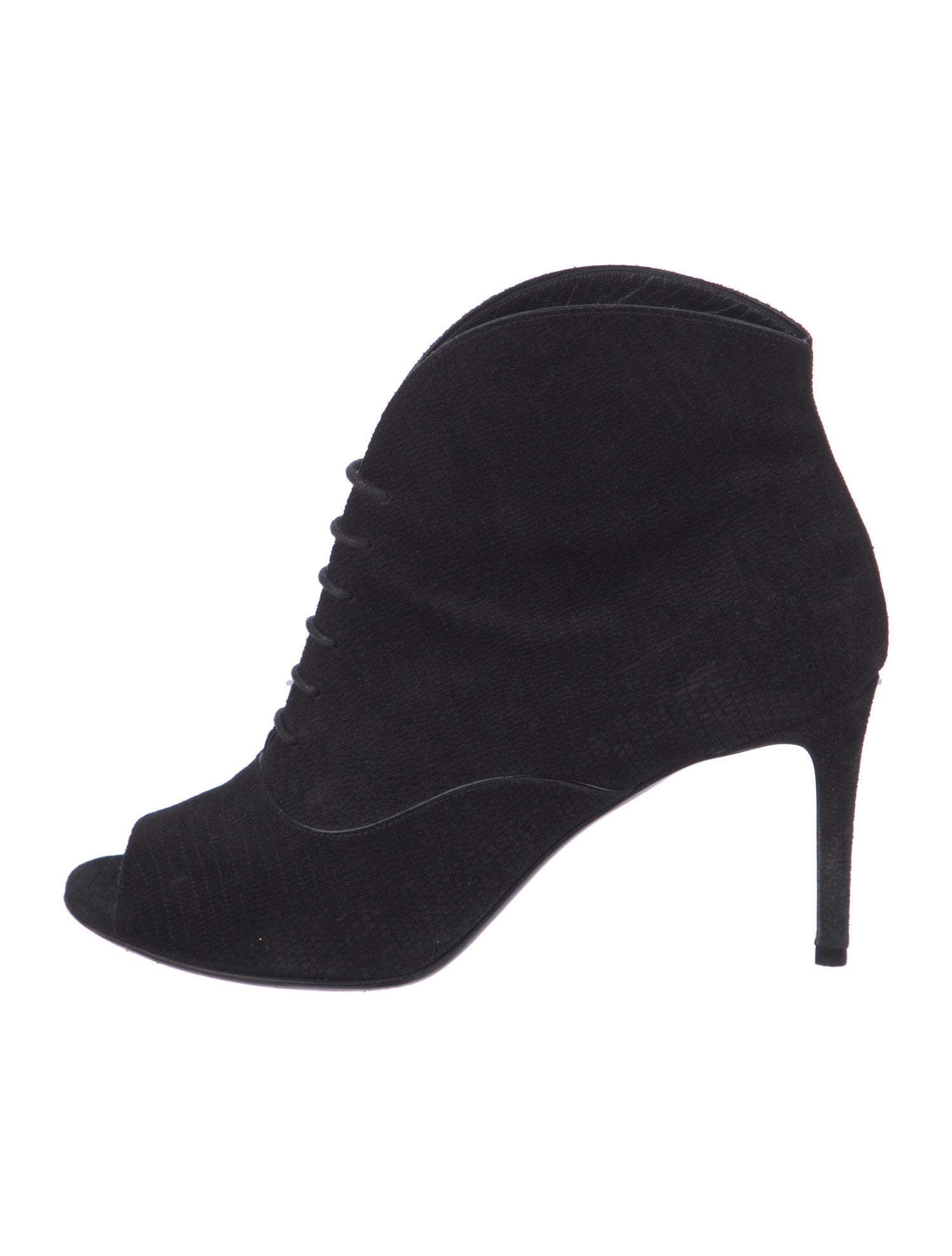 Saint Laurent Suede Lace-Up Boots