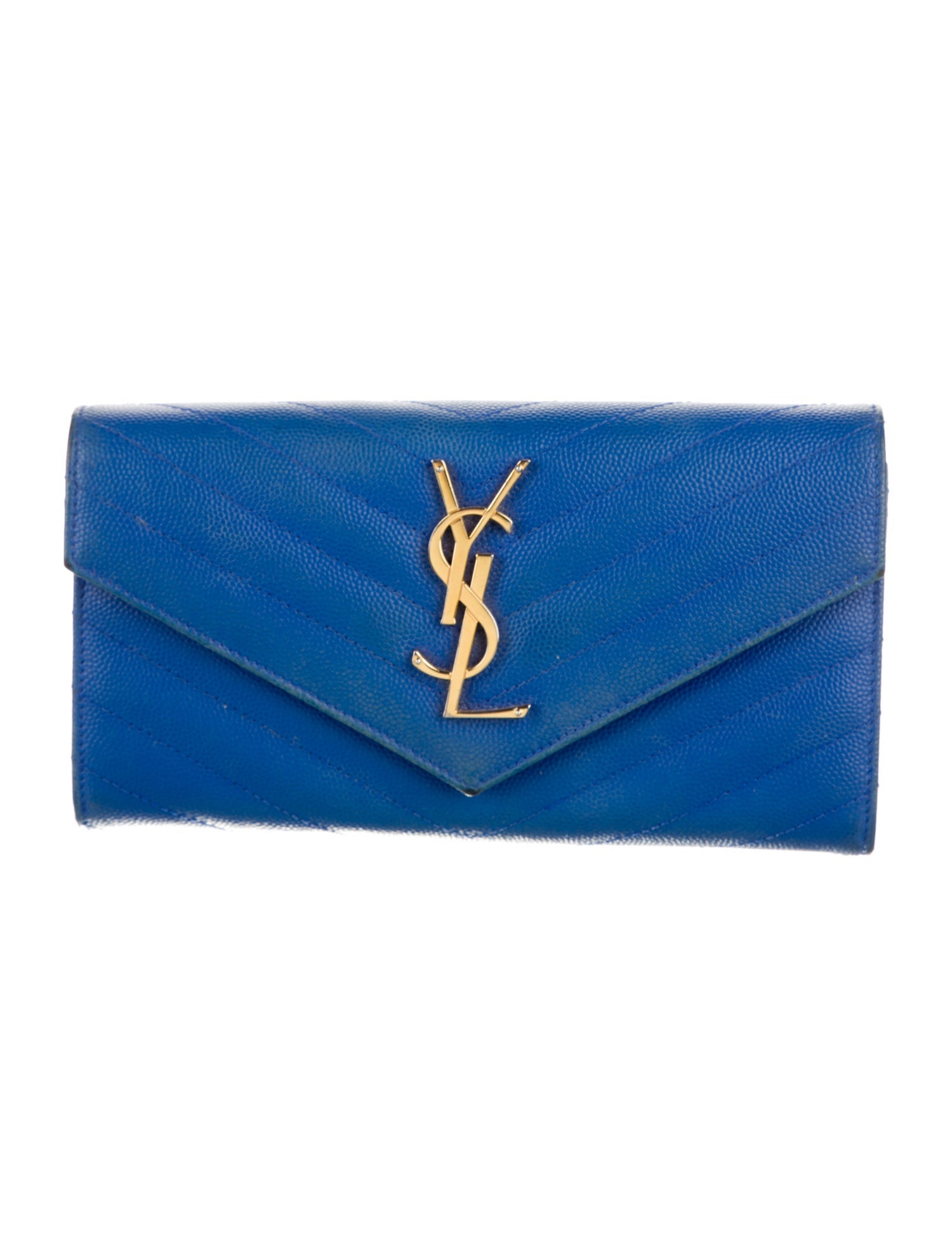 Saint Laurent 2015 Signature Logo Wallet