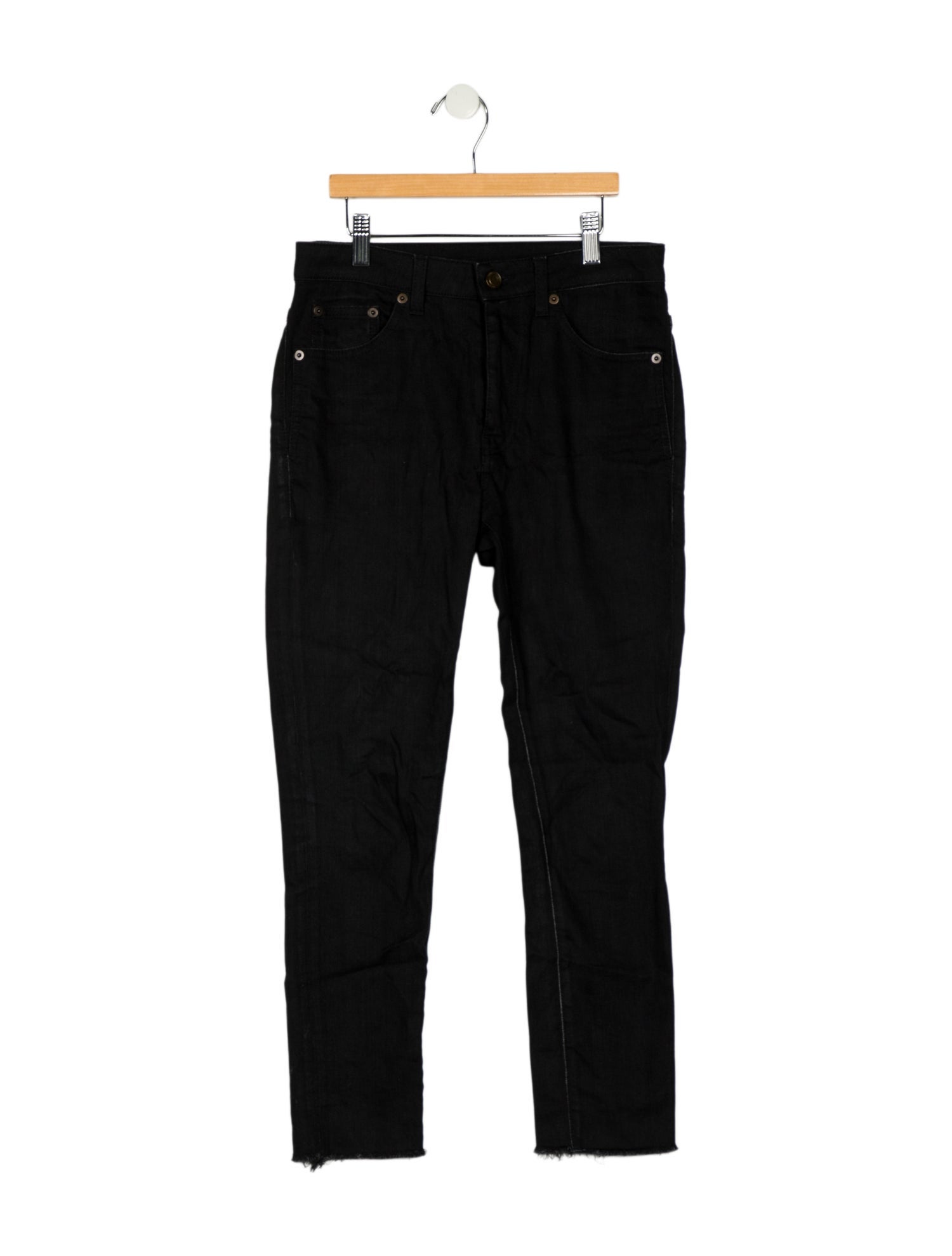 Saint Laurent Mid-Rise Skinny Leg Jeans