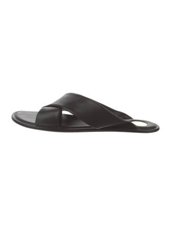 Saint Laurent Leather Slides