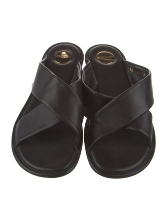 Saint Laurent Leather Slides