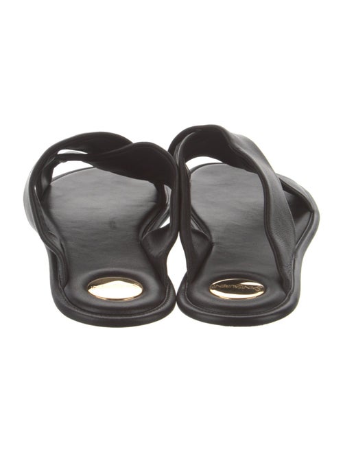 Saint Laurent Leather Slides