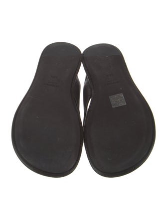 Saint Laurent Leather Slides