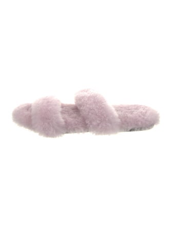 Saint Laurent Fur Slides