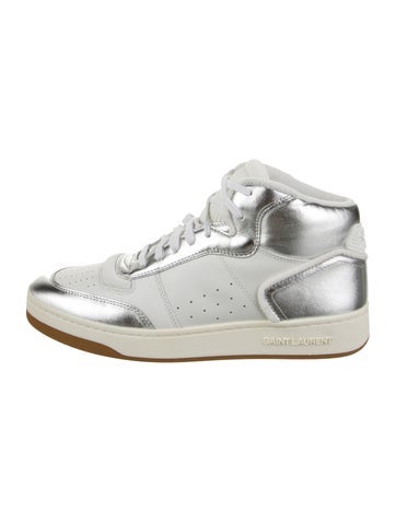 Saint Laurent Sneakers Leather Colorblock Pattern 10