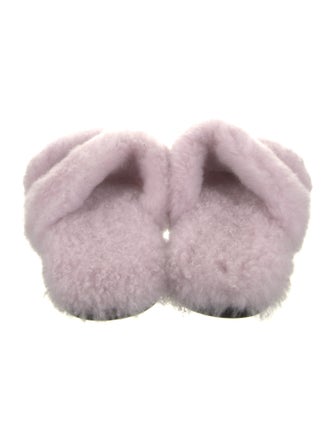 Saint Laurent Fur Slides