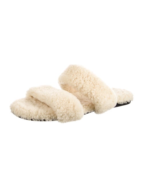 Saint Laurent Shearling Slides