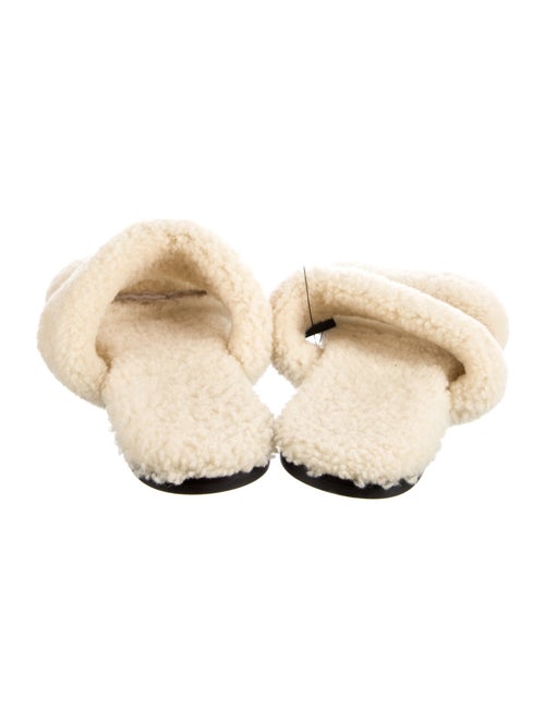 Saint Laurent Shearling Slides
