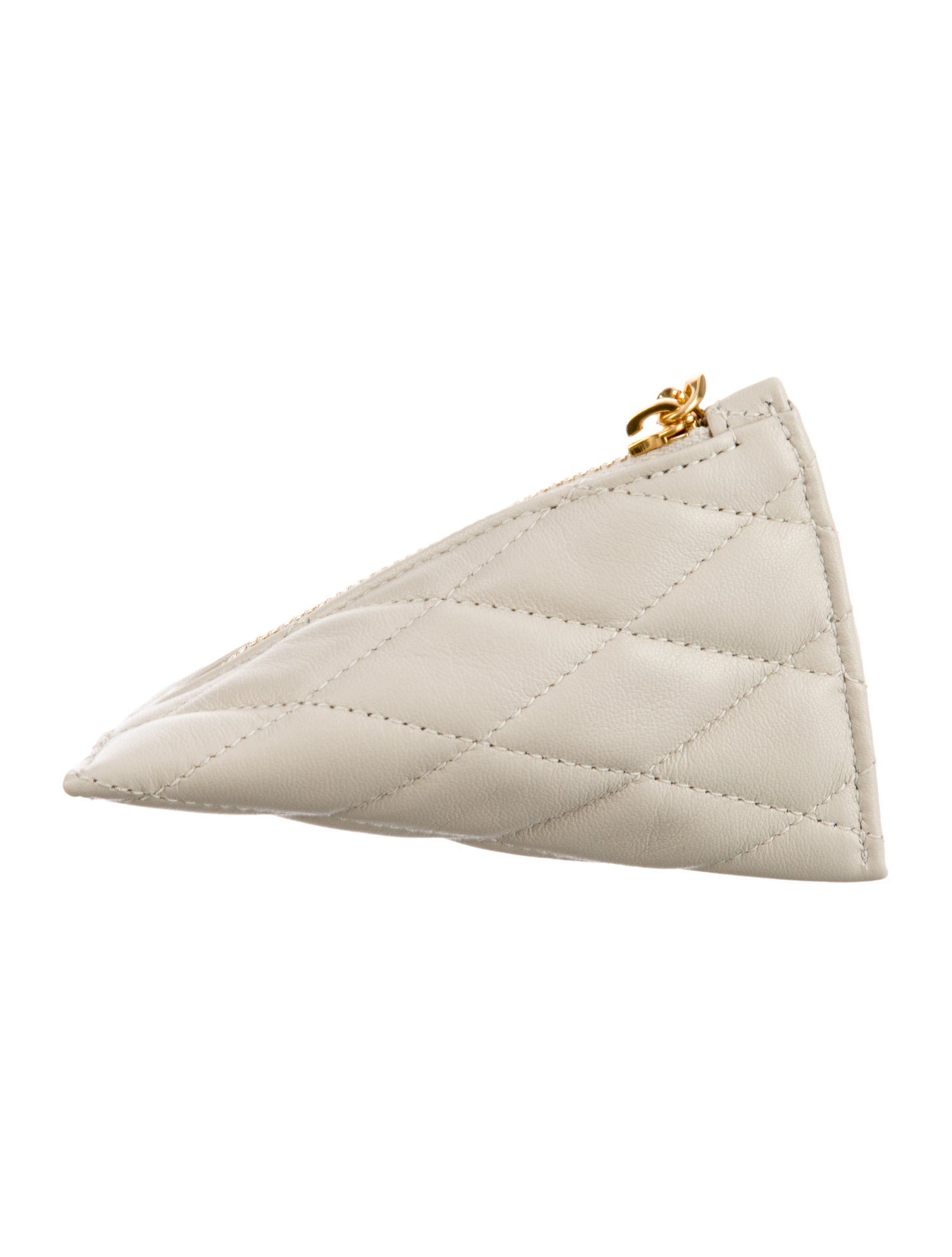 Saint Laurent Leather Zip Pouch