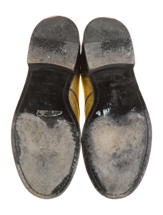 Saint Laurent Leather Combat Boots