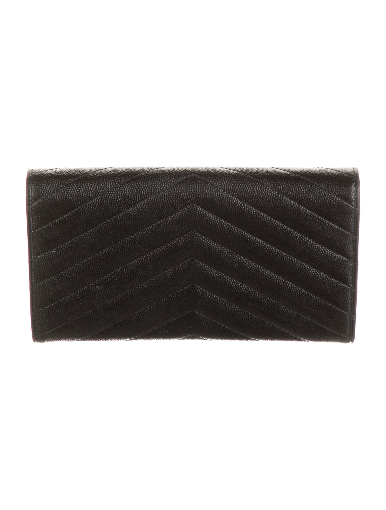 Saint Laurent 2021 Matelassé Monogram Envelope Flap Wallet Wallet