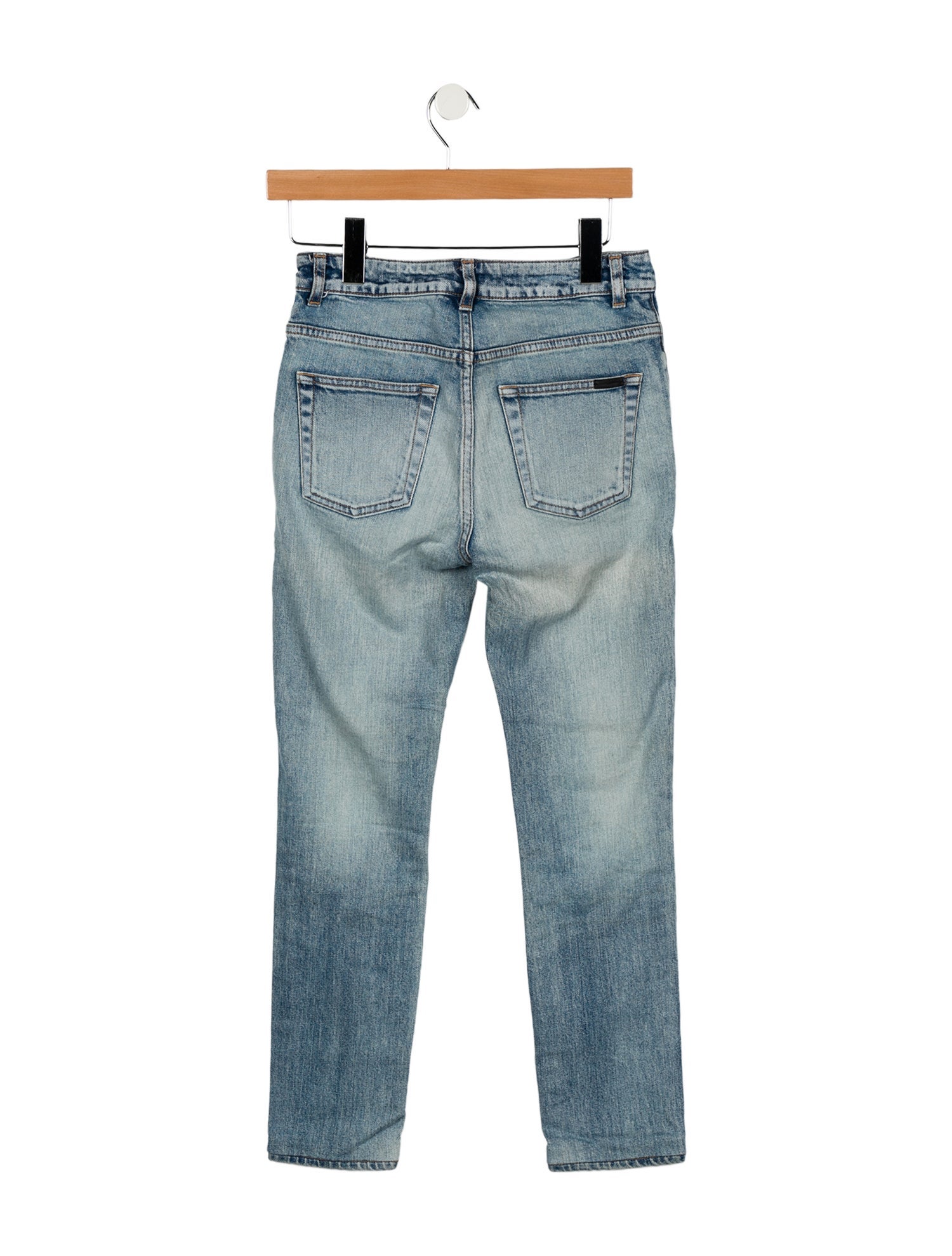 Saint Laurent Mid-Rise Skinny Leg Jeans