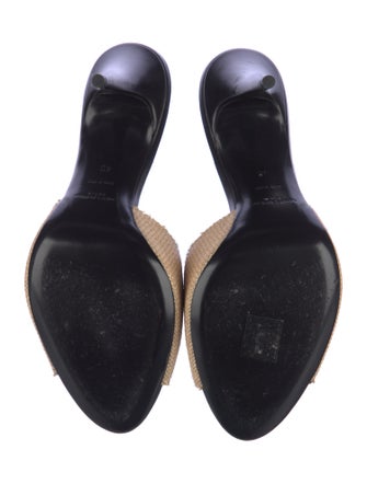 Saint Laurent Raffia Slides