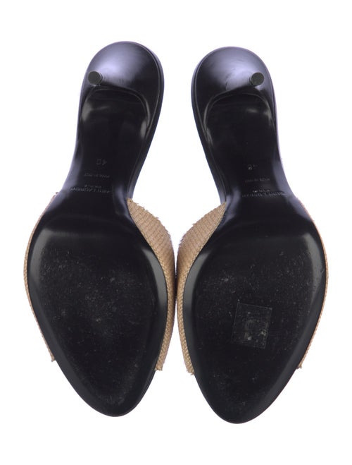 Saint Laurent Raffia Slides