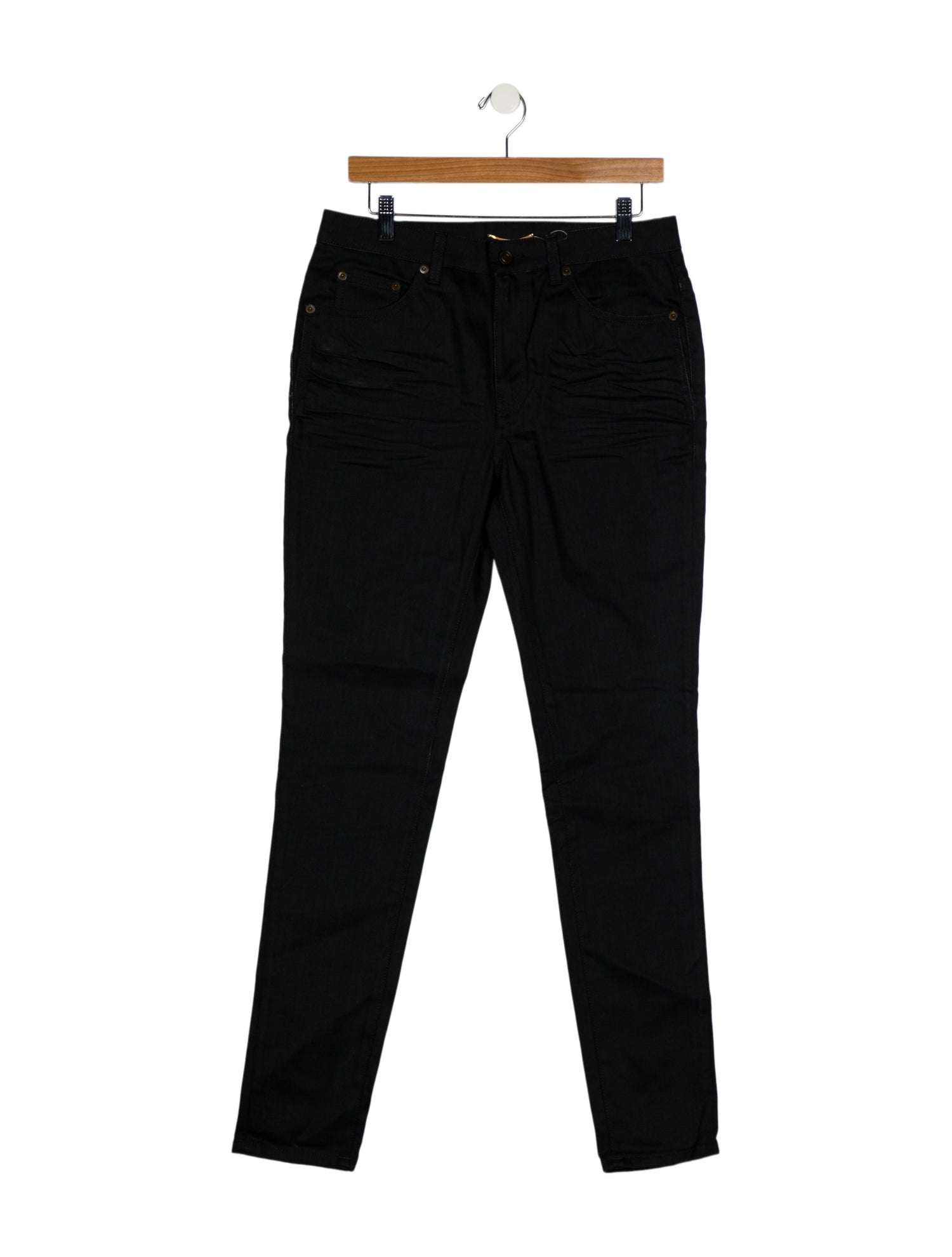 Saint Laurent Mid-Rise Skinny Leg Jeans