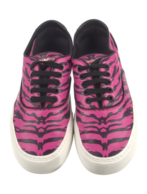 Saint Laurent Leather Printed Sneakers