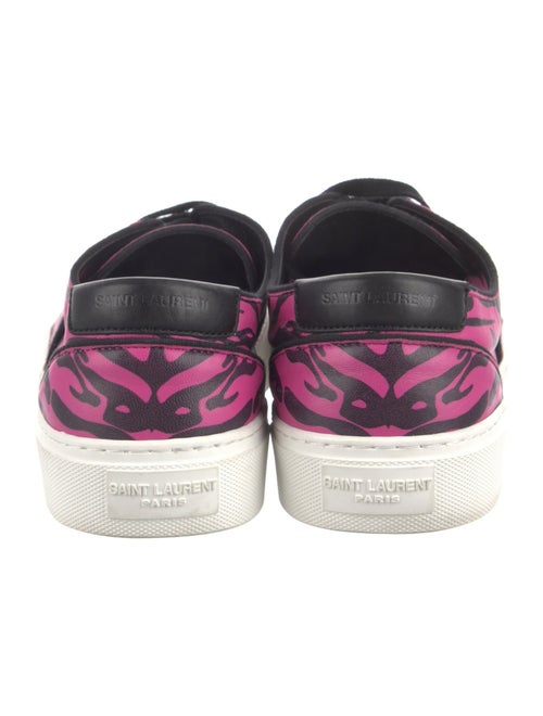 Saint Laurent Leather Printed Sneakers