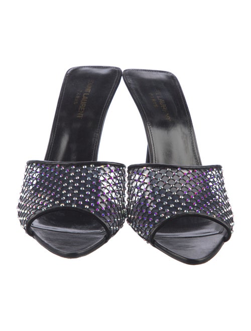 Saint Laurent PVC Crystal Embellishments Slides