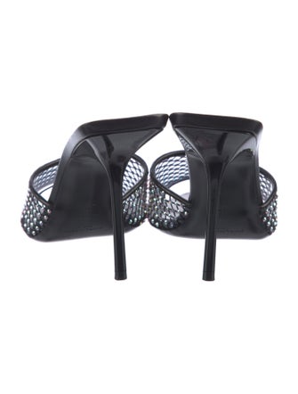 Saint Laurent PVC Crystal Embellishments Slides