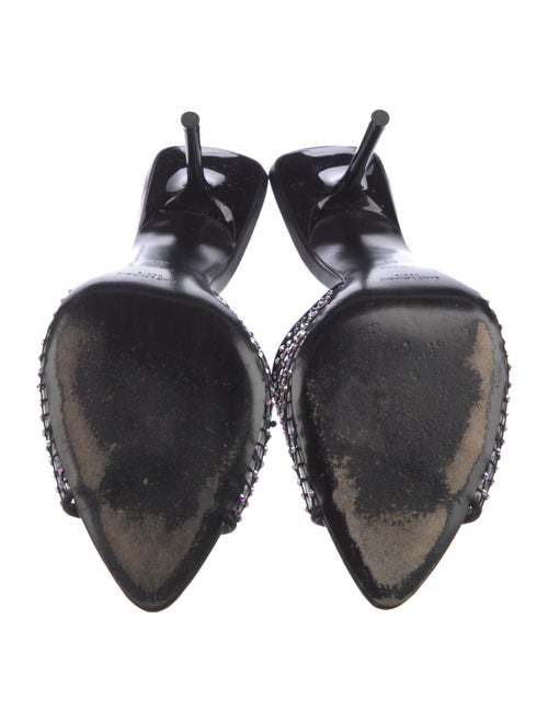 Saint Laurent PVC Crystal Embellishments Slides