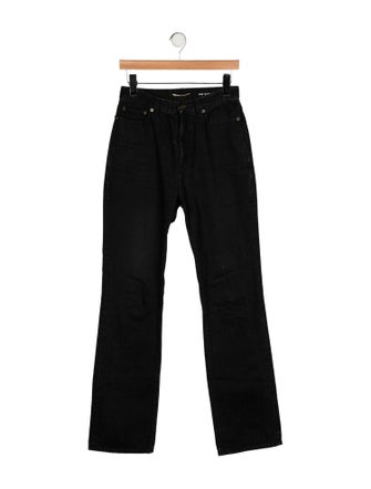 Saint Laurent High-Rise Wide Leg Jeans