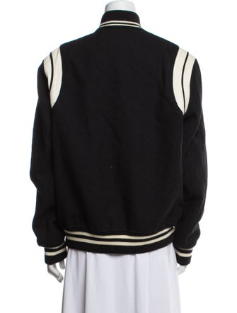 Saint Laurent 2022 Teddy Varsity Bomber Jacket