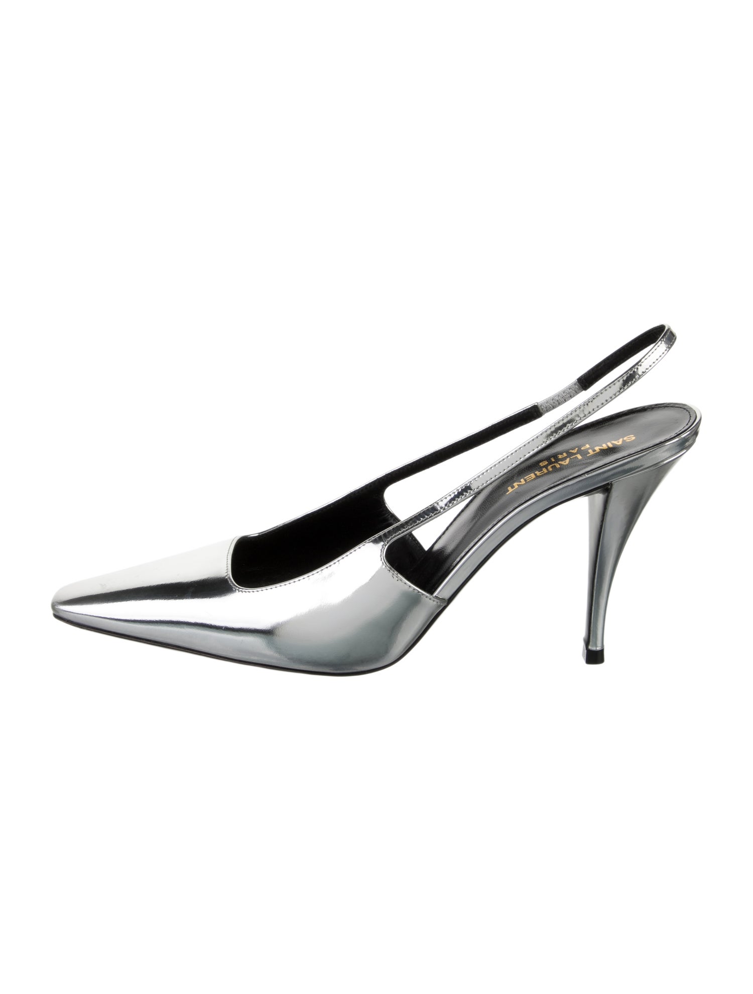 Saint Laurent Patent Leather Slingback Pumps
