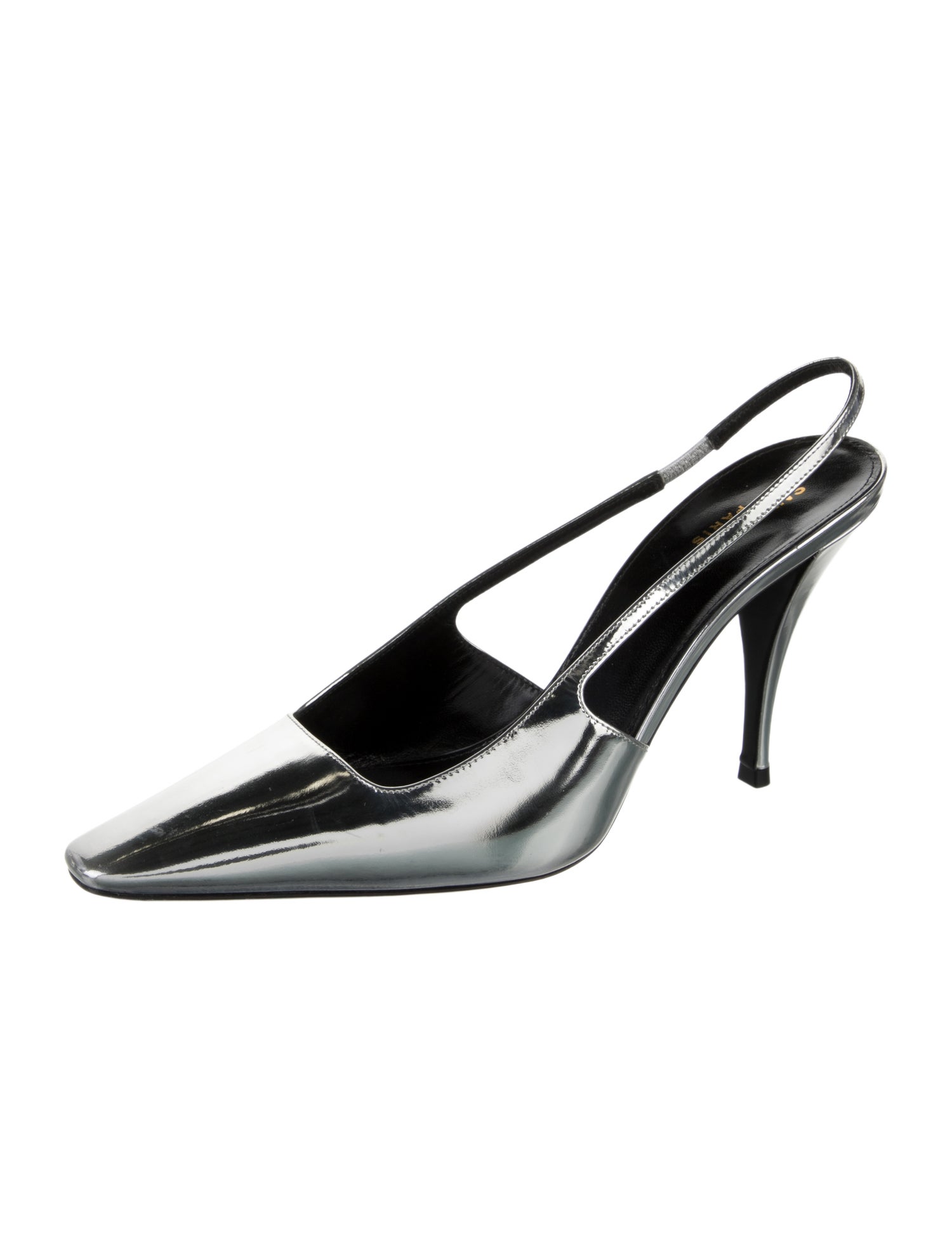 Saint Laurent Patent Leather Slingback Pumps