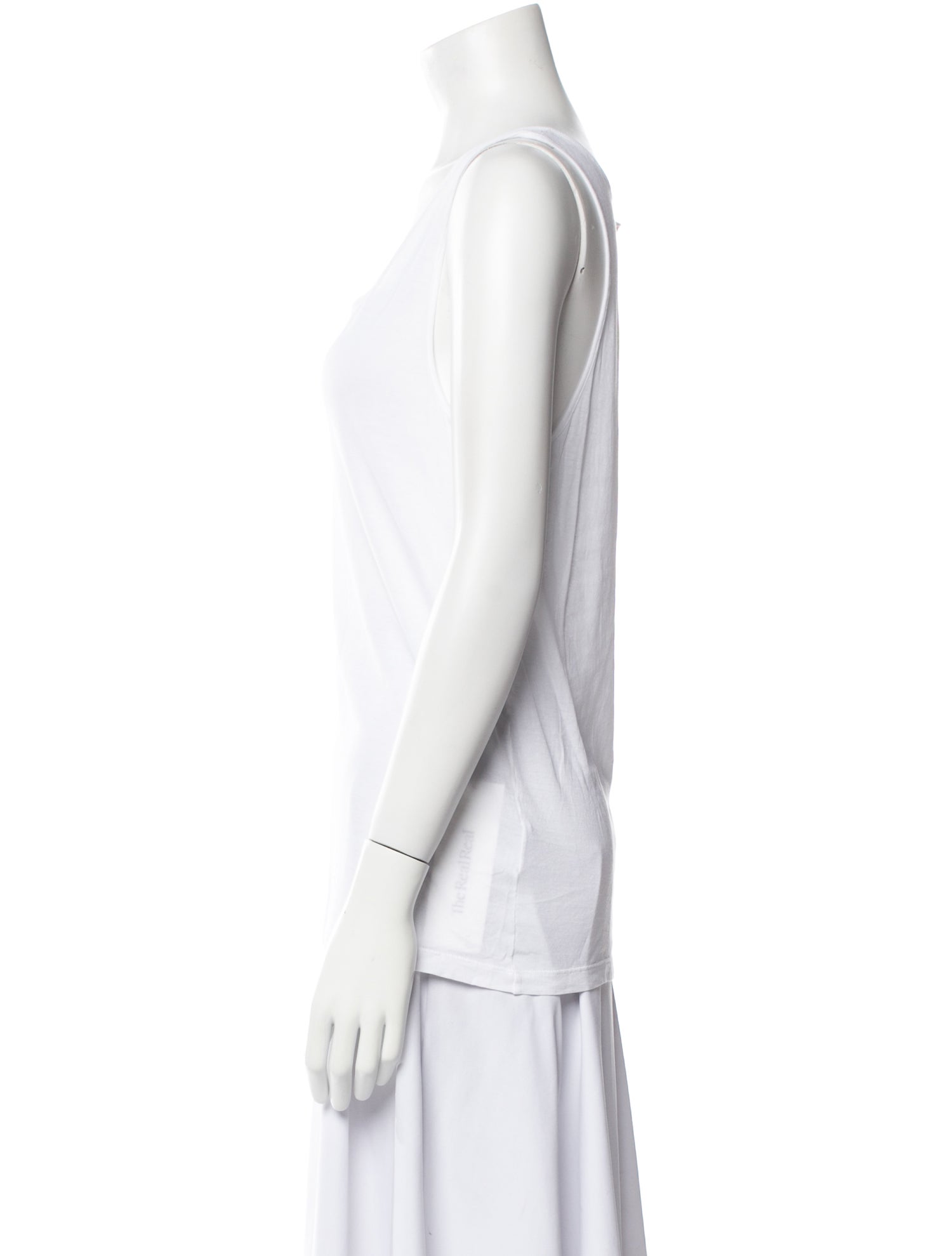 Saint Laurent Scoop Neck Sleeveless Top