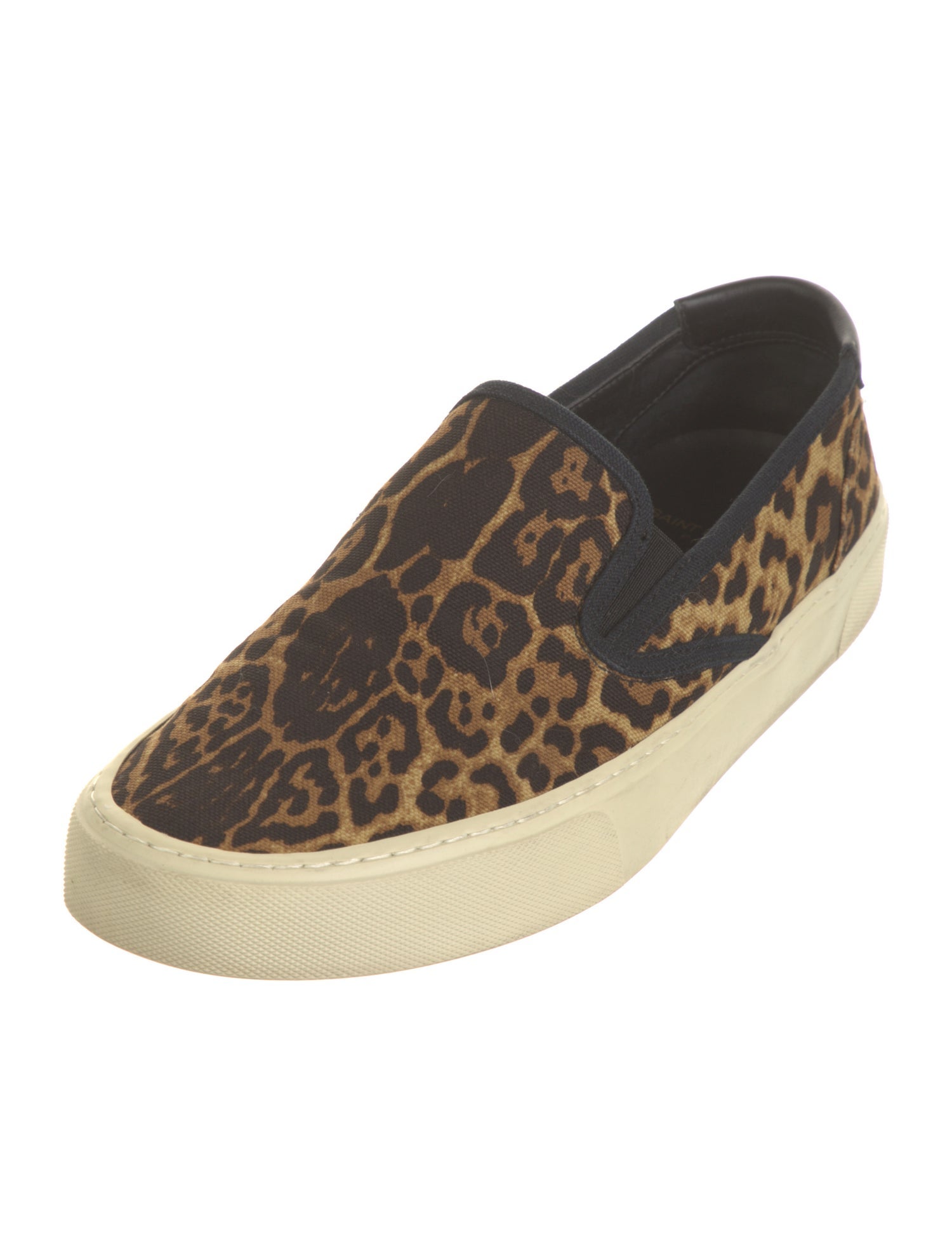 Saint Laurent Canvas Animal Print Sneakers