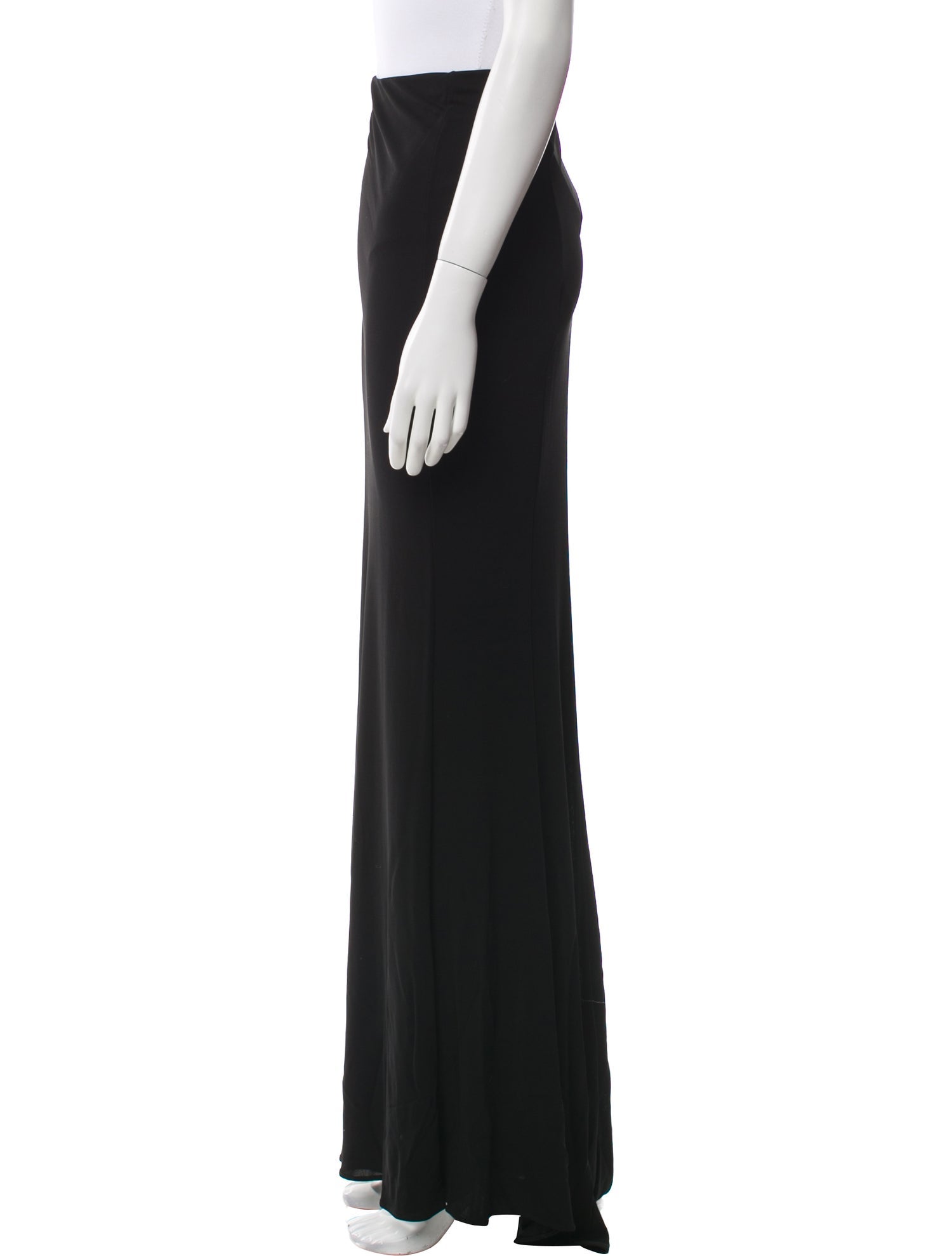 Saint Laurent Silk Long Skirt