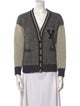 Saint Laurent Wool Colorblock Pattern Sweater