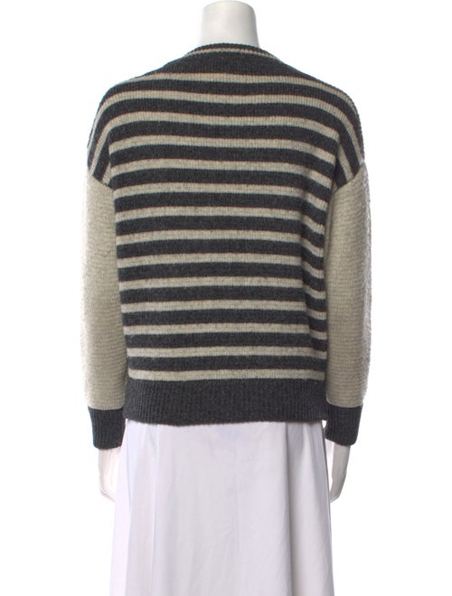 Saint Laurent Wool Colorblock Pattern Sweater