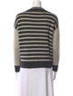 Saint Laurent Wool Colorblock Pattern Sweater