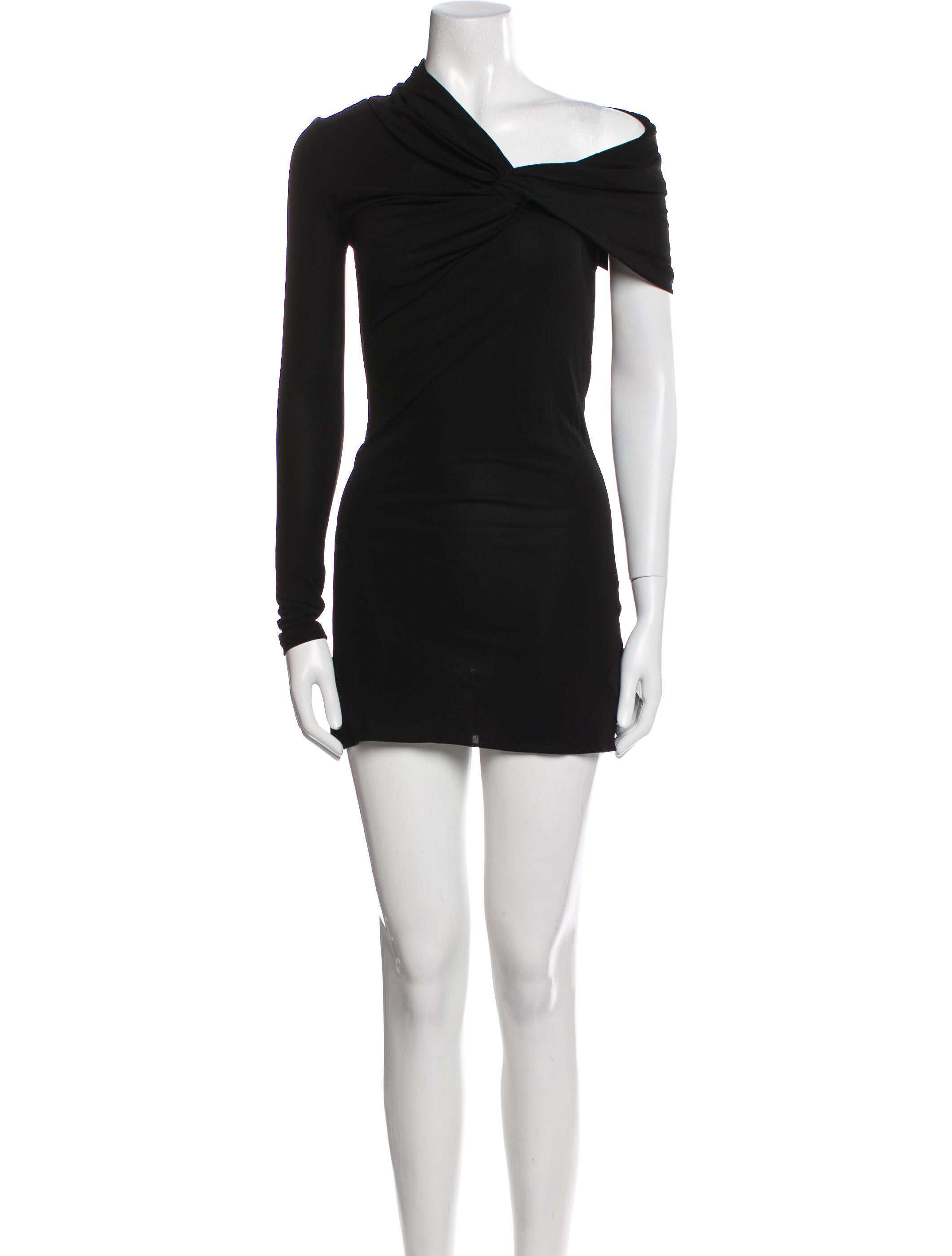 Saint Laurent Asymmetrical Mini Dress