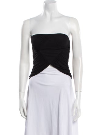 Saint Laurent 2022 Strapless Crop Top