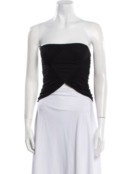 Saint Laurent 2022 Strapless Crop Top