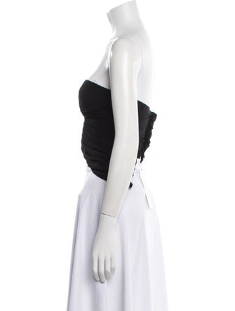 Saint Laurent 2022 Strapless Crop Top