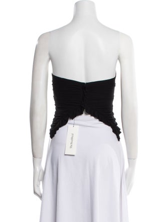 Saint Laurent 2022 Strapless Crop Top