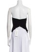 Saint Laurent 2022 Strapless Crop Top